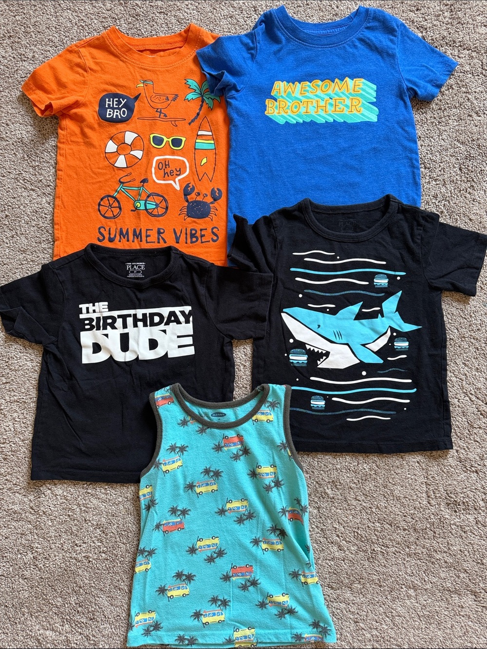 5 piece Shirt bundle - 3T